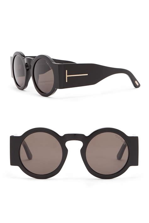 tom ford 47mm round sunglasses